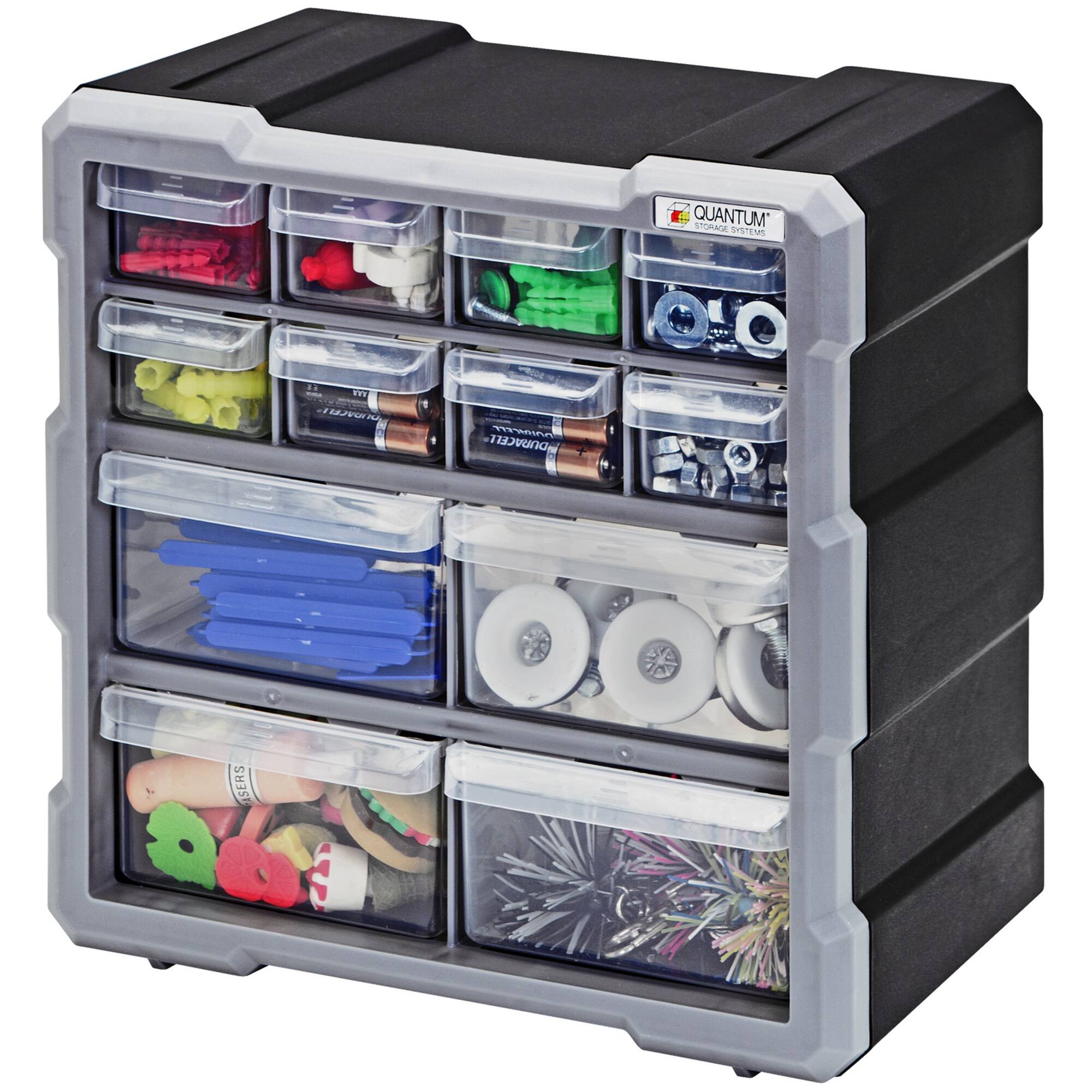 Quantum Storage Systems® Black & Gray -Drawer Cabinet